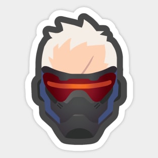 Minimalist Soldier 76 Sticker